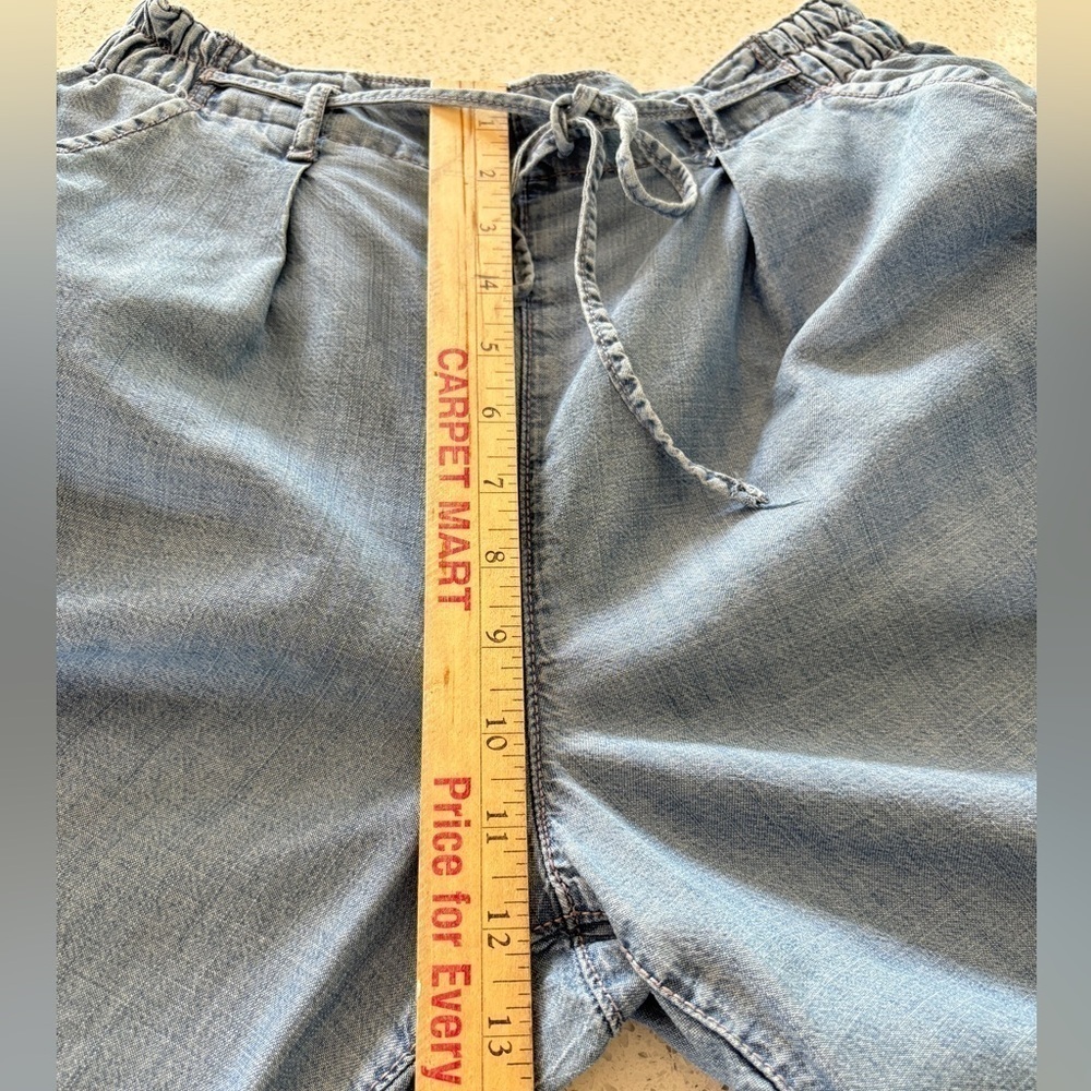 American Eagle Size 6 Lyocell Elastic Waist High Rise Wide Leg Cropped Pants - Picture 9 of 9